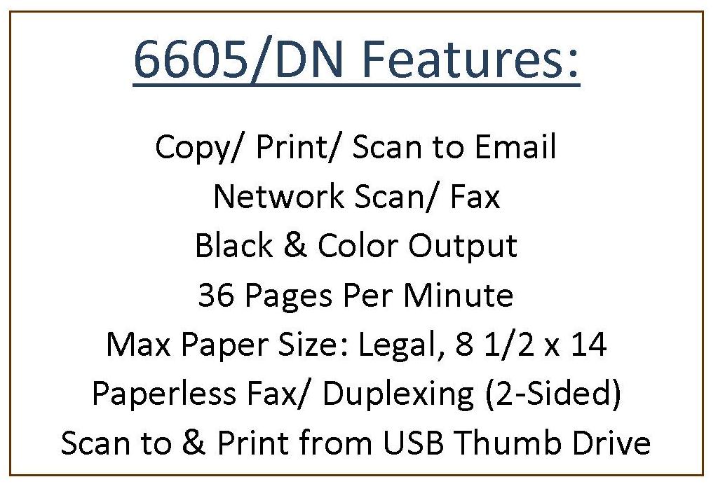 6605 Features