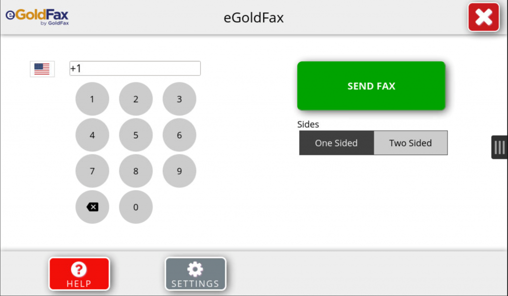 Inside eGoldFax app